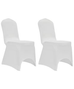 Coprisedie in Tessuto Elasticizzato Bianco 12 pz