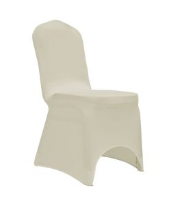 Coprisedia in Tessuto Elasticizzato Crema 12 pz