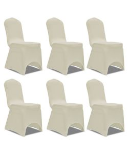 Coprisedia in Tessuto Elasticizzato Crema 12 pz