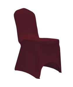 Coprisedia in Tessuto Elasticizzato Borgogna 12 pz