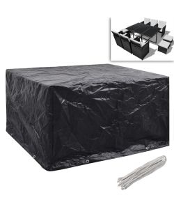  Coperture Arredi Giardino 2pz Polyrattan 8 Occhielli 172x113cm