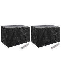 Coperture Arredi Giardino 2 pz 8 Occhielli 140x70x90 cm