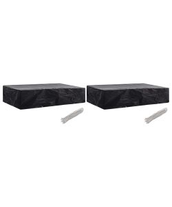  Coperture per Lettini Prendisole 2pz 8 Occhielli 218x77x55 cm