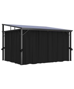 Gazebo con Tenda 405x294x244 cm Antracite