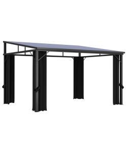 Gazebo con Tenda 405x294x244 cm Antracite