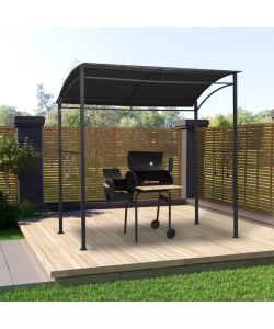 Gazebo per Barbecue 215x150x220 cm Antracite in Acciaio