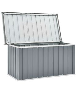 Baule da Giardino Grigio 129x67x65 cm