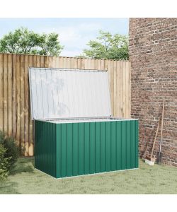 Baule da Giardino in Acciaio Verde 171x99x93 cm