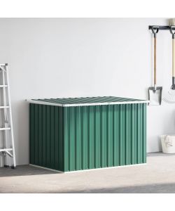 Baule da Giardino in Acciaio Verde 171x99x93 cm