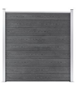 Pannello di Recinzione in WPC 180x186 cm Grigio