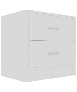 vidaXL - Comodini Bianchi 40x30x40 cm in Truciolato - 2 pz - Eleganti e Versatili