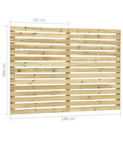vidaXL Pannello Recinzione Giardino - Legno Pino - 180x180 cm