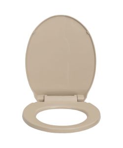 Tavoletta WC a Chiusura Ammortizzata Beige Ovale