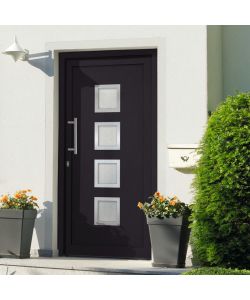 Porta di Ingresso Antracite 88x200 cm 279187