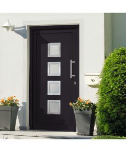 Porta di Ingresso Antracite 98x190 cm 279194
