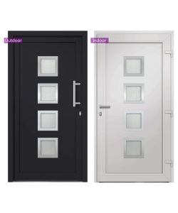 Porta di Ingresso Antracite 98x190 cm 279194