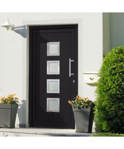 Porta di Ingresso Antracite 108x208 cm 279198