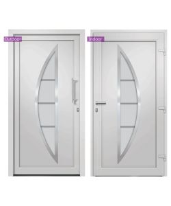 Porta di Ingresso Bianca 98x208 cm 279208