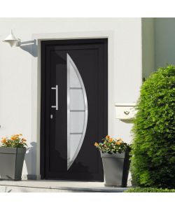 Porta di Ingresso Antracite 98x208 cm 279214