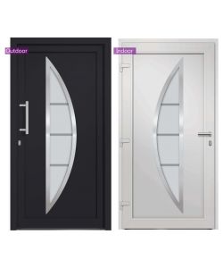Porta di Ingresso Antracite 108x200 cm 279215