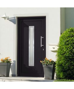 Porta di Ingresso Antracite 98x208 cm 279244