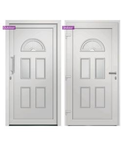 Porta di Ingresso Bianca 98x208 cm 279251