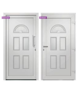 Porta di Ingresso Bianca 88x200 cm 279255
