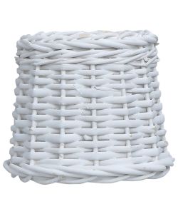 Paralume in Vimini 25x17 cm Bianco