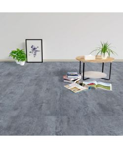 Listoni per Pavimenti Autoadesivi in PVC 5,11 mq Marmo Grigio