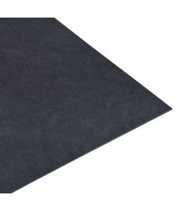 Listoni per Pavimenti Autoadesivi in PVC 5,11 mq Marmo Nero 146238