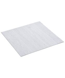 Listoni per Pavimenti Autoadesivi in PVC 5,11 mq Bianchi