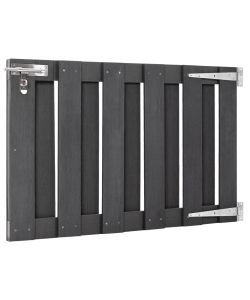Cancello da Giardino in WPC 100x60 cm Grigio