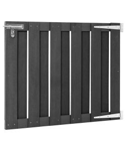 Cancello da Giardino in WPC 100x80 cm Grigio