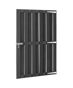 Cancello da Giardino in WPC 100x150 cm Grigio