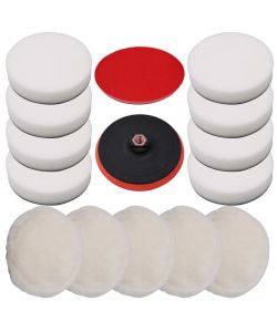 Set Dischi di Lucidatura 14 pz 180 mm