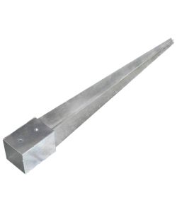 Picchetti di Terra 12 pz Argento 10x10x91 cm in Acciaio Zincato
