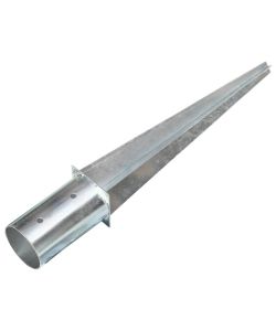 Picchetti di Terra 6 pz Argento 8x61 cm in Acciaio Zincato