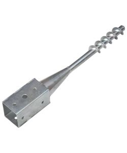 Picchetti di Terra 6 pz Argento 7x7x56 cm in Acciaio Zincato