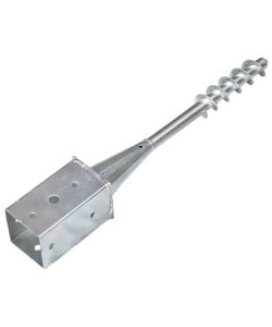 Picchetti di Terra 6 pz Argento 8x8x57 cm in Acciaio Zincato