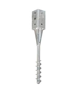 Picchetti di Terra 6 pz Argento 10x10x57 cm in Acciaio Zincato