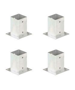 Ancoraggi Pali 4 pz in Metallo Zincato 91 mm