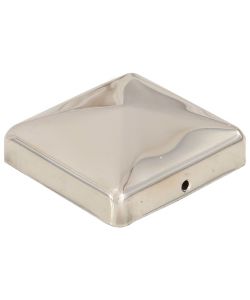 Tappi per Pali a Piramide 6 pz in Acciaio Inox 71x71 mm