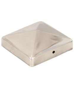 Tappi per Pali a Piramide 6 pz in Acciaio Inox 91x91 mm