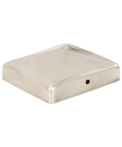 Tappi per Pali a Piramide 6 pz in Acciaio Inox 91x91 mm