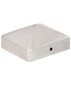 Tappi per Pali a Piramide 6 pz in Metallo Zincato 71x71 mm