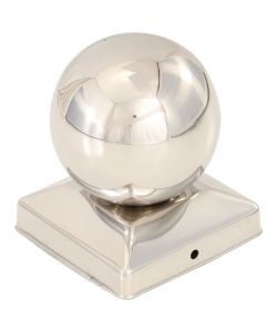 Tappi per Pali 6 pz Estremit a Globo in Acciaio Inox 91x91 mm