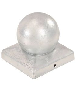 Tappi Pali 6 pz Estremità a Globo in Metallo Zincato 101x101 mm