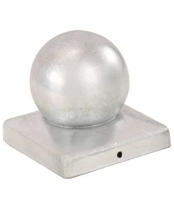 Tappi Pali 6 pz Estremità a Globo in Metallo Zincato 101x101 mm