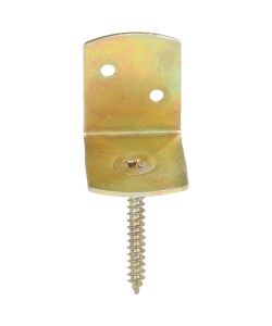 Staffe per Pannello di Recinzione 24 pz a L in Metallo Zincato