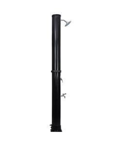 vidaXL Doccia Solare da Giardino - Nero e Argento - 40 L